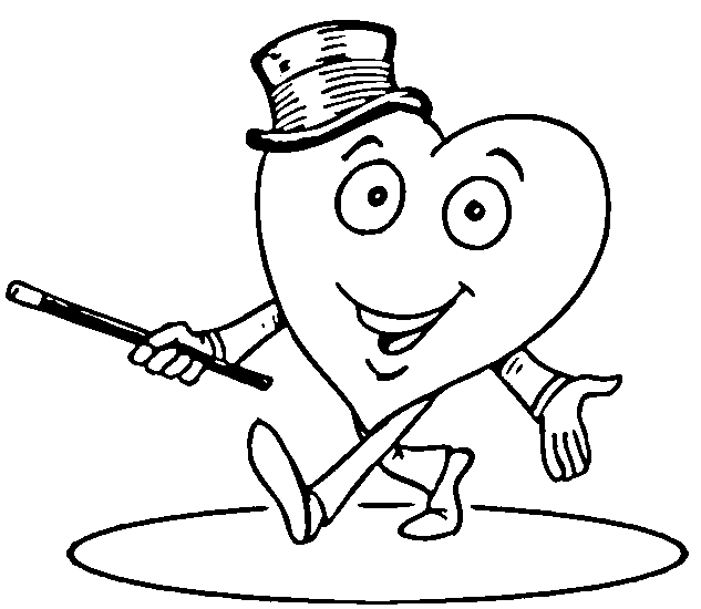 Plansa de colorat cu Valentines day 197 83